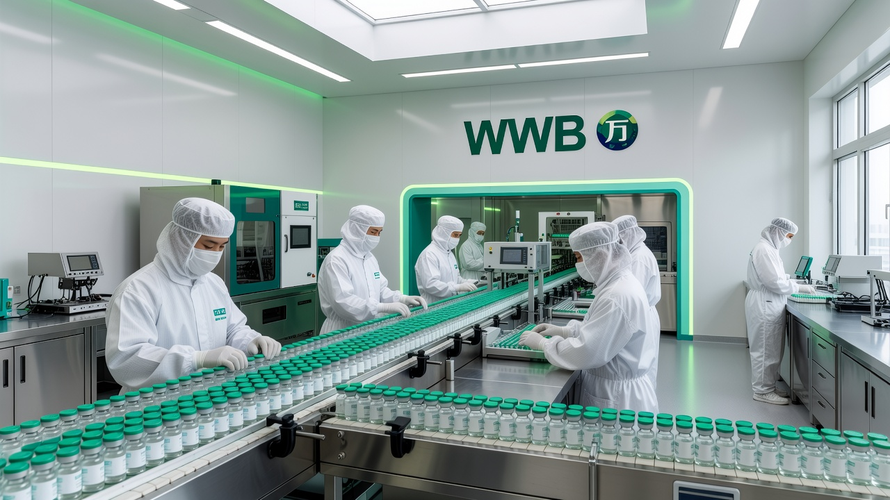 WWB GMP-standard production facility in Wuhan, China